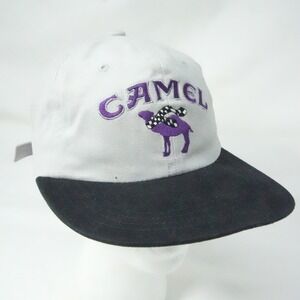Vintage Camel Smokin Joes Racing Embroidered Strapback Men Hat OSFA Purple